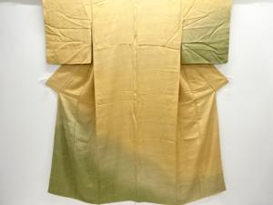 のり散らしに松葉模様刺繍暈し訪問着